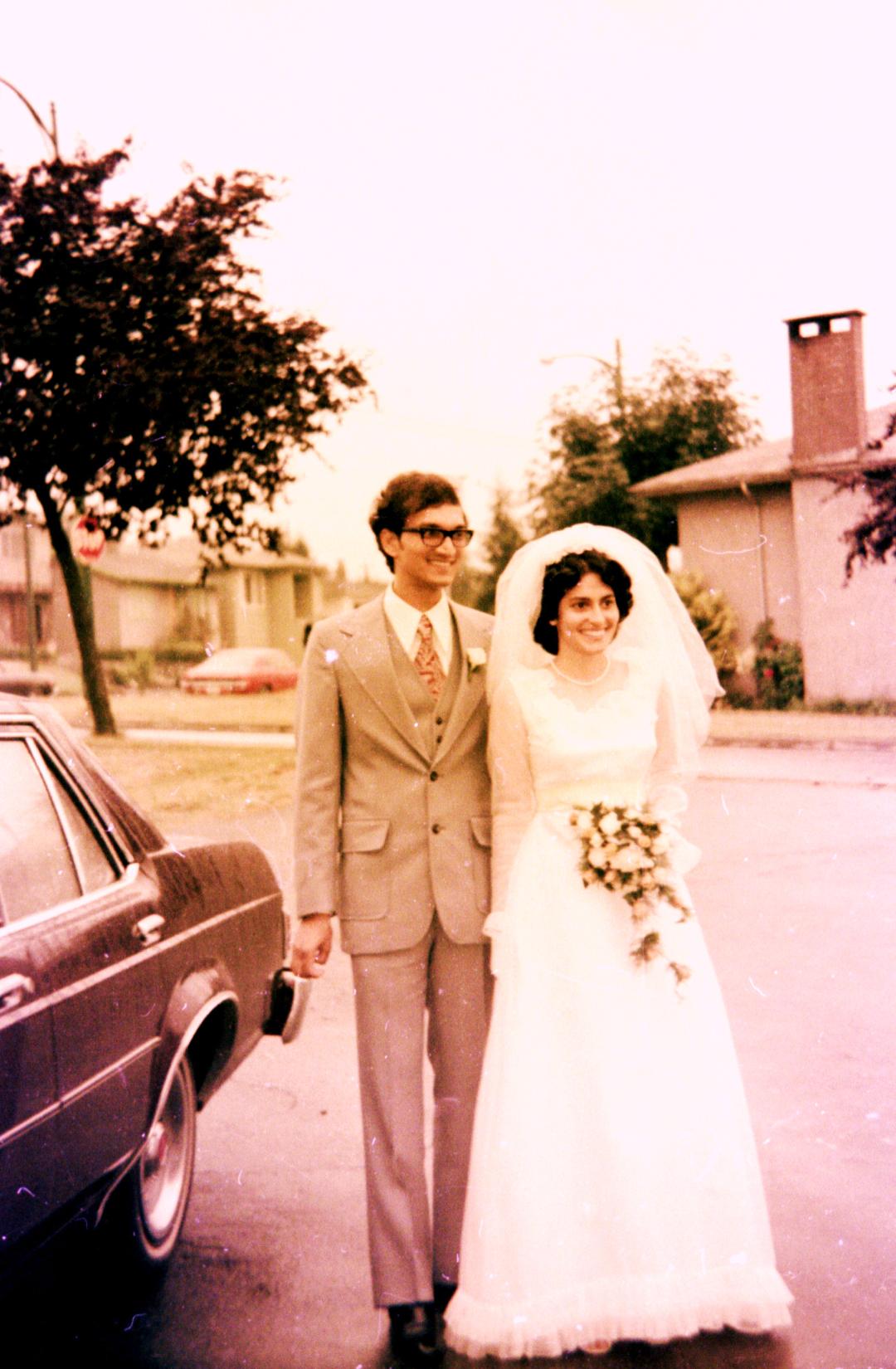 Errol and Rosemary on their wedding day